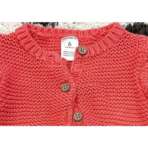 Old Navy Carters Rainbow Striped Romper Cardigan Outfit Sz 3-6 Months Set - Picture 6 of 6